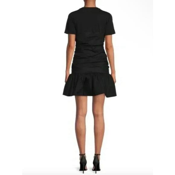 Tanya Taylor Dress Peyton Knot Mini Retro Black Size XL - Picture 14 of 15